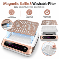 Collecteur de poussière pour ongles OEM ODM avec moteur sans balais 100W, écran tactile LCD, directement de l'usine
