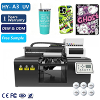 Imprimante UV A3 3040 fiable pour impression multicouche sur acrylique, métal, bois, tasses et ornements domestiques
