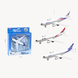 Modèle d'avion de passagers HDX Boeying777 personnalisé de haute qualité, 18 cm, en alliage métallique moulé sous pression, échelle 1:64, jouet pour garçons - Product Image 1