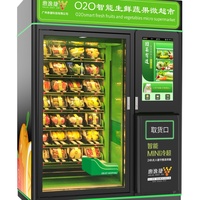 Nuevo Self Robot Fresh Supermarket Service Refrigerado Saludable Ensalada Frutas Alimentos frescos Vendlife Máquina expendedora con sistema de elevación
