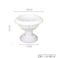 Pots en plastique élégants européens, vase à fleurs en colonne, centre de table de mariage, supports à fleurs en pilier, jardinière de porche, décoration de la maison