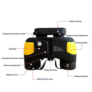 Binoculares Marinos <span class=keywords><strong>7X50</strong></span> con Lente de Prisma <span class=keywords><strong>BAK4</strong></span> para Adultos, Resistentes al Agua y a la Niebla, con Brújula y Telémetro - Product Image 1