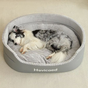 Cama de Lujo Personalizada para Perros, de Alta Calidad, con Diseño a Cuadros, Relleno de Algodón, para Uso en Interiores en Todas las Estaciones, Limpieza Mecánica - Product Image 5