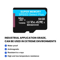 Enregistrement de stockage de carte SD d'origine carte Micro TF 64GB pour alarme Hikvision CCTV WIFI telecamere caméra de sécurité IP solaire