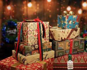 Papier kraft de Noël vintage personnalisé Emballage cadeau écologique recyclé imprimé offset pour les vacances Cadeau unique pour le pain - Product Image 5