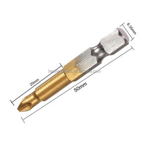 Jogo de chaves de fenda 5 peças/conjunto, 50mm s2 ph2 1/4 "hex shank magnético revestido phillips cabeça elétrica chave de fenda bits set - Product Image 5