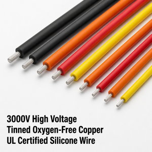 Cable de Silicona UL30056 de 15 AWG, 1.5mm², Calibre 15, Flexible, Estañado, OFC, 3000V, Alta Temperatura, para Baterías Lipo, RC, Robots Médicos - Product Image 1