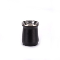 Gobelet à double paroi en acier inoxydable en forme de gourde, sans BPA, sous vide, thermo, yorba, mate, avec paille bombilla