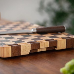 16x12 inch lớn cuối hạt thớt Tùy chỉnh hình chữ nhật rô Board cho nhà bếp thân thiện với môi cắt thực phẩm chào đón - Product Image 2