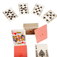 Cartes à jouer de haute qualité certifiées EN71 pour club de poker avec code-barres, logo personnalisé et taille sur mesure
