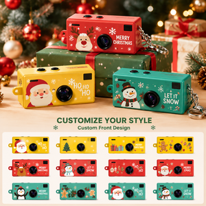 Christmas <b>Mini</b> <b>Camera</b> With Custom Front Design Plastic Novelty Gift For Holiday Celebration - Product Image 1