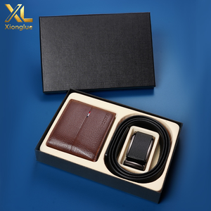 Nouvel ensemble cadeau 2026 : Ceinture et portefeuille en cuir de vachette véritable pour homme – Vente en gros pour Noël, la Fête des Pères et cadeaux d'entreprise - Product Image 2