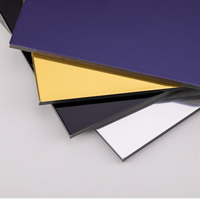 Revêtement composite en aluminium finition miroir 4X8 Matériau de construction en tôle ACP ACM Cuisine intérieure moderne écologique