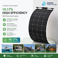 Panneau solaire flexible 200W, design ultra-fin pour installation sur surfaces courbes et applications solaires mobiles