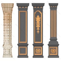 Moule de coffrage en gros pour colonnes de portail, moule carré et rond pour colonnes de maison en ciment, moules à piliers romains en béton à vendre pour la décoration