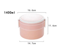 Kotak Makan Siang Bento 2 Tingkat Besar Icen B13, Dapat Dipanaskan di Microwave, Anti Bocor, Terisolasi, Ramah Lingkungan, Bersertifikasi FCM, Premium, Custom, untuk Anak, Bebas BPA