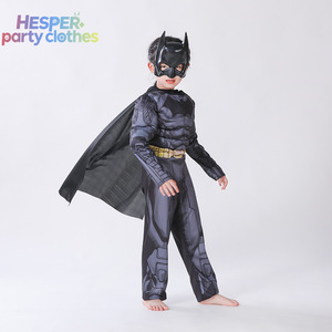 HESPER Disfraz de Murciélago Unisex para Niños, Traje de Vampiro Gris, Abrigo, Pantalones, Capa para Halloween, Navidad, Disfraz de Hombre Araña - Product Image 1