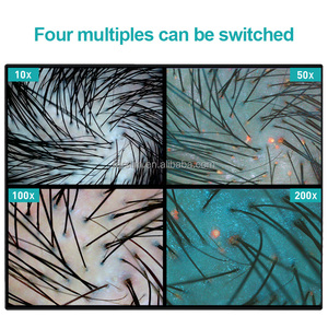 Với Máy Tính Chuyên Nghiệp aisia ai da đầu Analyzer Máy nang tóc Detector 200X với UV ánh sáng NANG SỨC KHỎE Spa - Product Image 3