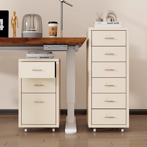 Armoire de rangement avec tiroirs verrouillables, design minimaliste écologique, armoire verticale à 5 tiroirs en acier antirouille pour atelier - Product Image 1