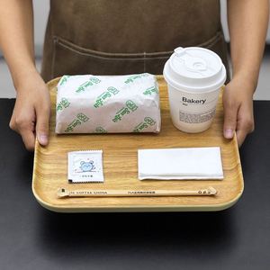 Papel para Envasado de Alimentos Desechable, Papel para Hamburguesas, Papel Resistente al Aceite, Papel para Plegar Pan, Papel Laminado, Papel para Envolver Sándwiches - Product Image 1