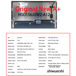 Pantalla LCD Original Nueva A+ de 15.6 Pulgadas para Portátil, Pantalla Normal HSD156JUW2 A12 A10 A12-0299 <span class=keywords><strong>A13</strong></span> B10 P156GWFA R0 TV156FHM NM0 AB0 - Product Image 2