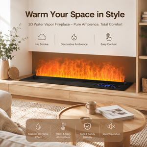<span class=keywords><strong>Chimenea</strong></span> Eléctrica <span class=keywords><strong>con</strong></span> Vapor de Agua, Llama 3D, <span class=keywords><strong>Chimenea</strong></span> Moderna para Sala de Estar Interior, Decoración de Hogar de Lujo, Control Remoto - Product Image 4