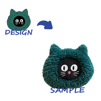 Peluche personnalisée - Peluche super douce avec design brodé, doublure en nylon et en maille, vente en gros