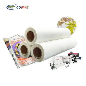 Cowint Alta Qualidade Heat Transfer Film Roll Printing Pet Release Pet Film Plastic Paper para T-shirt reciclável