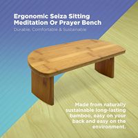 Banc de méditation en bambou réglable, moderne et écologique, tabouret de yoga portable pour la maison, l'hôtel, l'appartement et la chambre à coucher