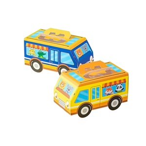 Custom Design Wholesale Bus Shaped Candy Snack Packaging Foldable Gift Box for Kids - Product Image 6