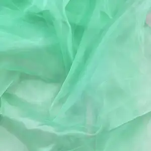 Factory direct sales organza various colors shiny polyester fabric