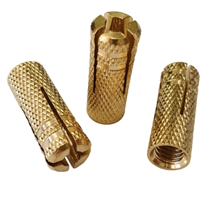 Productos de ferretería Anclaje de caída de latón Anclaje de expansión Tapón de hormigón Chapado en zinc amarillo Anclaje de latón - Product Image 2