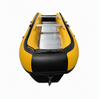 Perahu Karet Yanlyn YLS-470 1.0mm TPU/PVC, Kapal Sport Tiup untuk Memancing, Kapasitas 8 Orang, Lipat, Ringan, Tahan Lama, dan Stabil