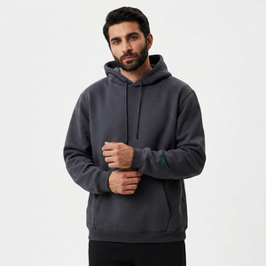 Sudaderas con capucha para hombre, 100% algodón, gruesas, estilo francés, de lujo, de alta calidad, extragrandes, personalizadas con serigrafía. - Product Image 1