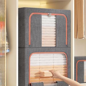 Papelera multiusos bloqueable para niños, organizador de armario, estantes de almacenamiento de ropa, caja de almacenamiento con cremallera de metal, venta al por mayor - Product Image 5