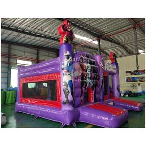 Château gonflable commercial en PVC <span class=keywords><strong>FORTNITE</strong></span> Maison <span class=keywords><strong>de</strong></span> terrain <span class=keywords><strong>de</strong></span> jeu intérieure/extérieure Maison pleine d'entrain avec toboggan - Product Image 3