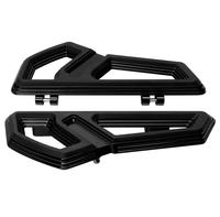 Repose-pieds de conducteur en aluminium noir brillant, remplacement pour Street Road Glide 2000-2023 Softail 1986-2017