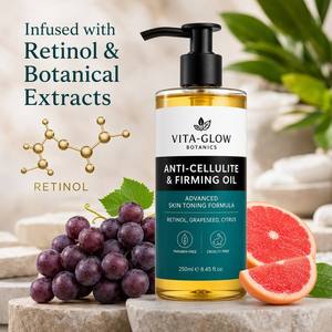 Huile de massage corporelle nourrissante au <span class=keywords><strong>pamplemousse</strong></span> et aux pépins de raisin, mélange anti-cellulite, raffermissant et hydratant pour des soins relaxants de la peau - Product Image 1