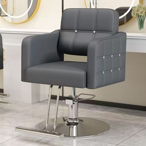 Silla de Barbero Ergonómica Giratoria Ajustable y Duradera con Estructura Metálica para Peluquería y Salón de Belleza con Características Confortables - Product Image 4