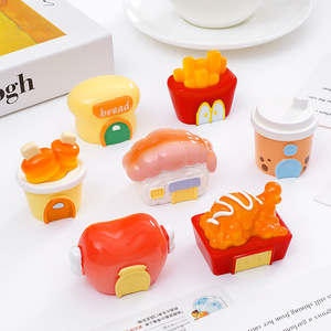KI yuewu Thé au lait, <span class=keywords><strong>Barbecue</strong></span>, Poulet frit, Food House, Accessoires décoratifs DIY, Petits ornements de table de voiture - Product Image 2