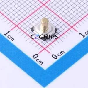 TS-1187E-C-I-B Tactile Switch SMD Switch Single Pole Single Throw Round Button 2.6N Vertical Mount - Product Image 1