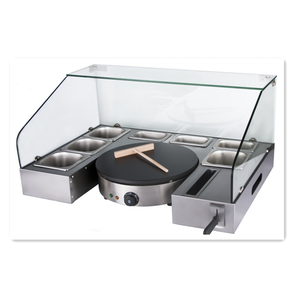 Machine à crêpes et gaufres commerciale 2,2 kW, antiadhésive, <span class=keywords><strong>mini</strong></span>-machine à gaufres hollandaises pour usage industriel et domestique - Product Image 2