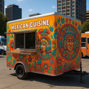 Remorques mobiles carrées pour l'Europe, Food Truck, Remorque à glaces, Camion de restauration avec fenêtre de service, Remorque de vente ambulante, Remorque de restauration commerciale, Remorque de vente de chips - Product Image 5