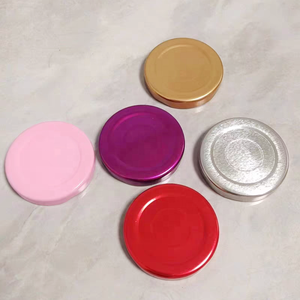 Nouveau joli pot en verre de 50ml de miel de nid d'oiseau de caviar scellé transparent de silex extra en forme avec couvercle en métal - Product Image 6