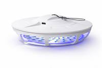 Piège à puces, mites et moucherons KiWiNurse à lumière UV LED, piège à mouches d'intérieur en ABS, tue-mouches pour le contrôle des nuisibles, piège à puces électrique solide