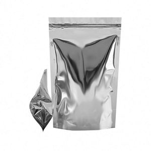 Bolsas de plástico Mylar con logotipo personalizado, reutilizables y resellables, para almacenamiento de alimentos, bolsa de pie para pequeñas empresas - Product Image 3