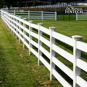 FENTECH en kaliteli 4 raylar PVC vinil at çiftlik çiti - Product Image 1