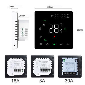 Termostato programmabile 6 periodi al giorno Per termostato di riscaldamento elettrico a pavimento con termostato intelligente Touchscreen LCD - Product Image 2