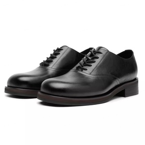 Nouvelles Chaussures d'Automne pour Hommes 2025 à Bout Carré, Lacets, Imperméables, Finition Brillante, Design de Luxe - Product Image 1
