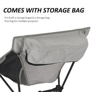 Silla Plegable de Aluminio Ultraligera para Acampar al Aire Libre, Personalizada e Impresa, con Bolsa de Almacenamiento - Product Image 3